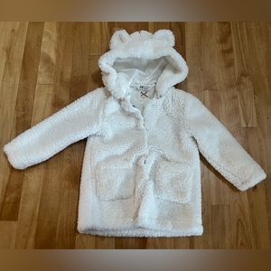 Girls fuzzy coat